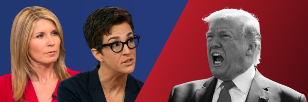 Rachel Maddow and Nicolle Wallace vs. Donald Trump