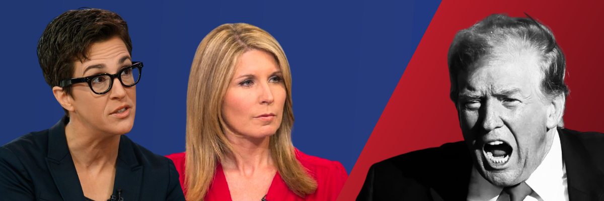 Rachel Maddow and Nicole Wallace vs. Donald Trump